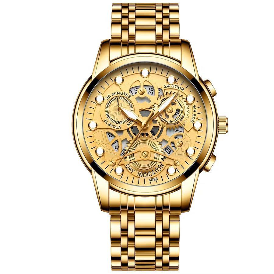 Men's Chronograph Watch Stylish Stainless Steel Timepiece