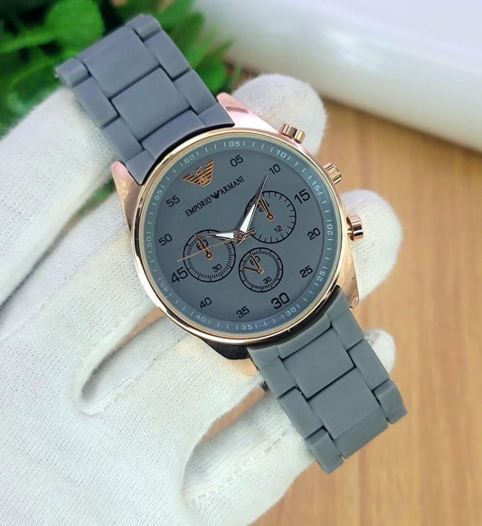 Stylist Emporio Armani Watch for Men Grey