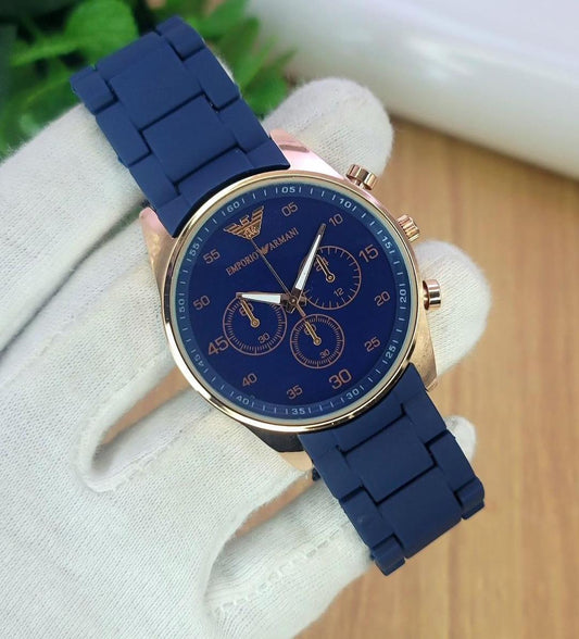 Stylist Emporio Armani Watch for Men Blue