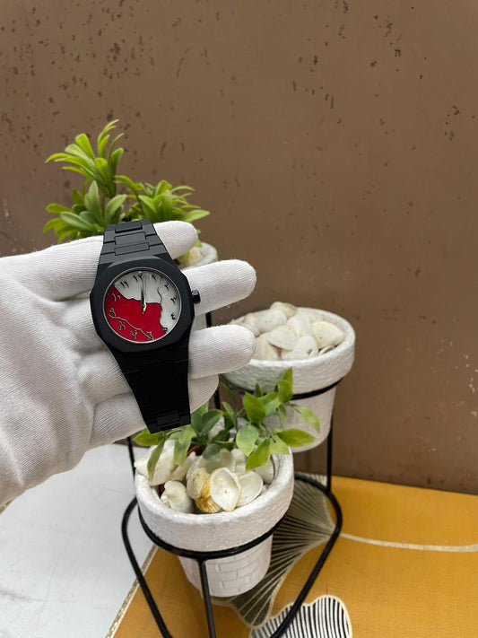 Black And Red Arabic Aura Watch With Box